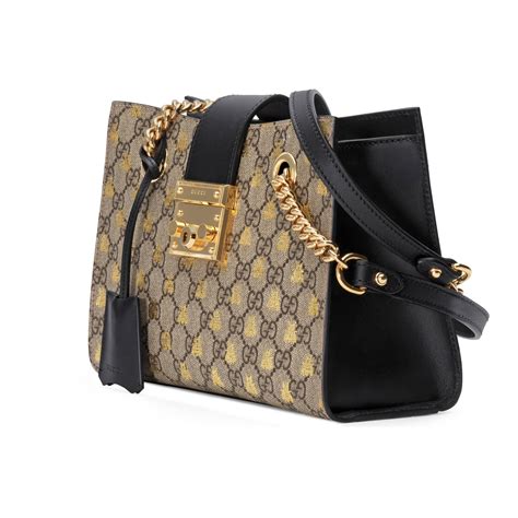 gucci bee padlock bag|gucci padlock shoulder bag.